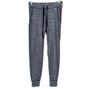 GapFit Brushed Tech Jersey Joggers in Black Heather